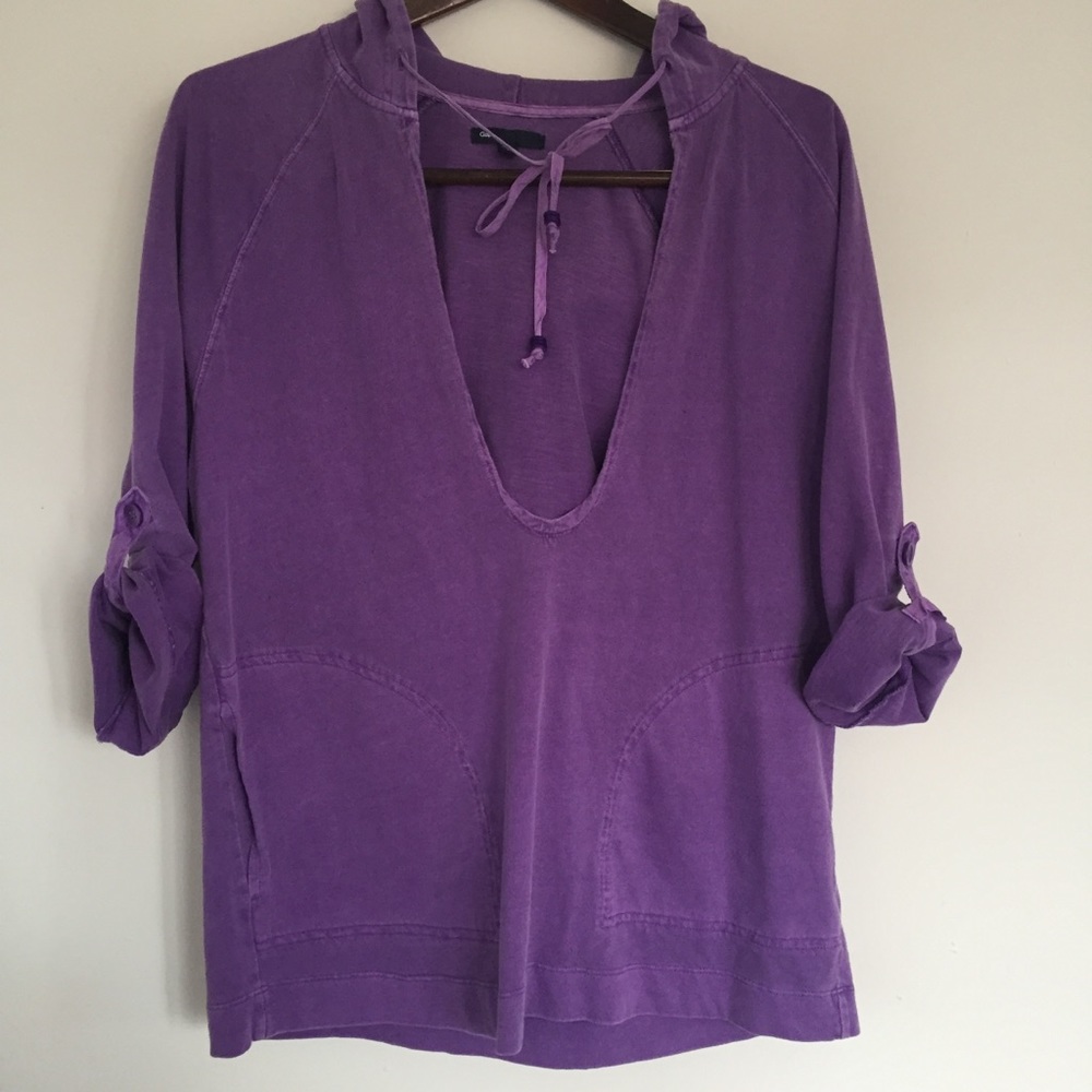 ✨ GAP Purple V-Neck Sweatshirt